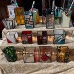 Creators of Craft Tewkesbury Hirmoi Richard Wyke Stained Glass Ornaments Candle Holder