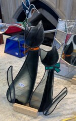 Creators of Craft Crafts Tewkesbury Hirmoi Richard Wyke Stained Glass Ornaments Cat