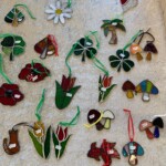 Creators of Craft Tewkesbury Hirmoi Richard Wyke Stained Glass Ornaments Hanging Flowers