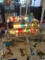 Creators of Craft Crafts Tewkesbury Hirmoi Richard Wyke Stained Glass Ornaments